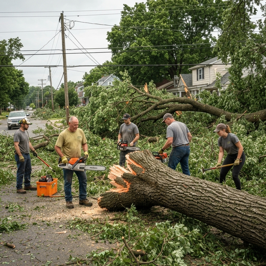 Emergency tree service storm response team - Timber North Contracting